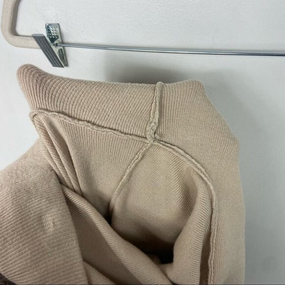 WAYF Tan Beige Crop Casual Pants Size Medium Fulton Nordstrom Stretch Loungewear - Picture 7 of 16